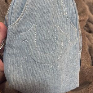 NWOT True Religion Denim Crossbody Bag